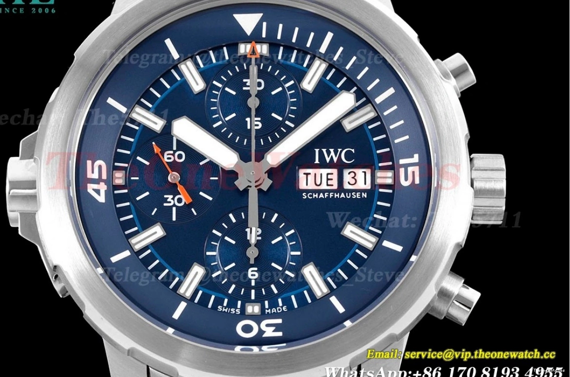 V6SF Chronograph 45mm SS Blue Dial A7750 Aquatimer SS 0410